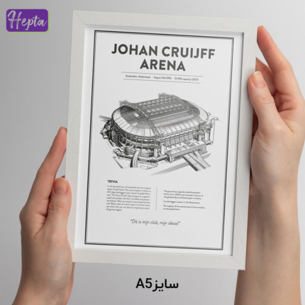 تابلو طرح ورژشگاه خانگی آژاکس Johan Cruijff Arena کد F004-2