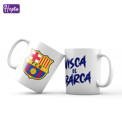 ماگ طرح Visca El Barca با لوگوی بارسلونا کد M012-3