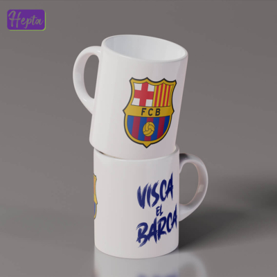 ماگ طرح Visca El Barca با لوگوی بارسلونا کد M012-5