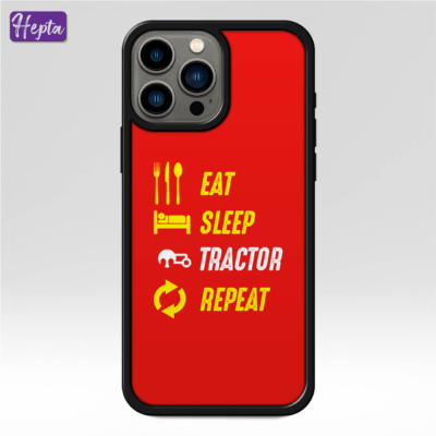 قاب گوشی تراکتور طرح Eat Sleep Tractor Repeat کد C232-1