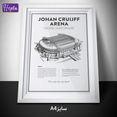 تابلو طرح ورژشگاه خانگی آژاکس Johan Cruijff Arena کد F004-3