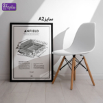 تابلو طرح ورزشگاه خانگی لیورپول آنفیلد Anfield کد F005-4