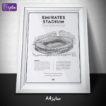 تابلو طرح ورزشگاه خانگی آرسنال Emirates stadium کد F010-3