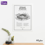 تابلو طرح ورزشگاه خانگی منچستر سیتی اتحاد Etihad stadium کد F011-1