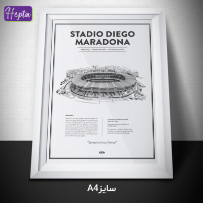 تابلو طرح ورزشگاه دیگو مارادونا ناپولی کد F018-3