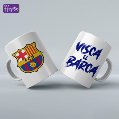 ماگ طرح Visca El Barca با لوگوی بارسلونا کد M012-4