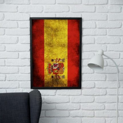 تابلو طرح پرچم اسپانیا کد F205