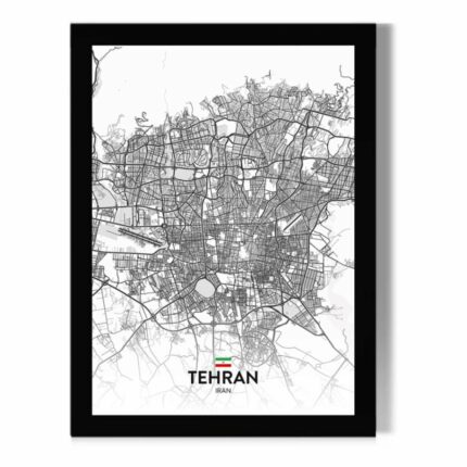 تابلو طرح نقشه تهران کد F243