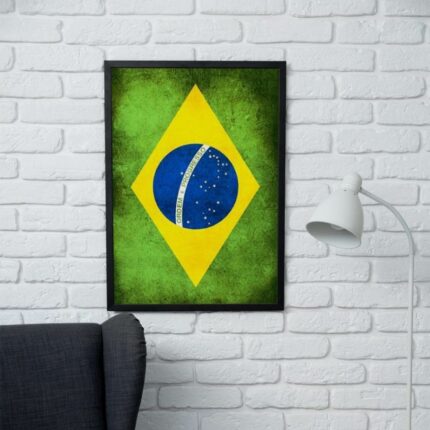 تابلو طرح پرچم برزیل کد F200