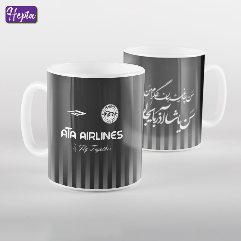 ماگ طرح کیت دوم تراکتور همراه با شعار کد M066
