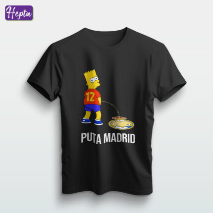 تیشرت طرح Puta Madrid کد T253
